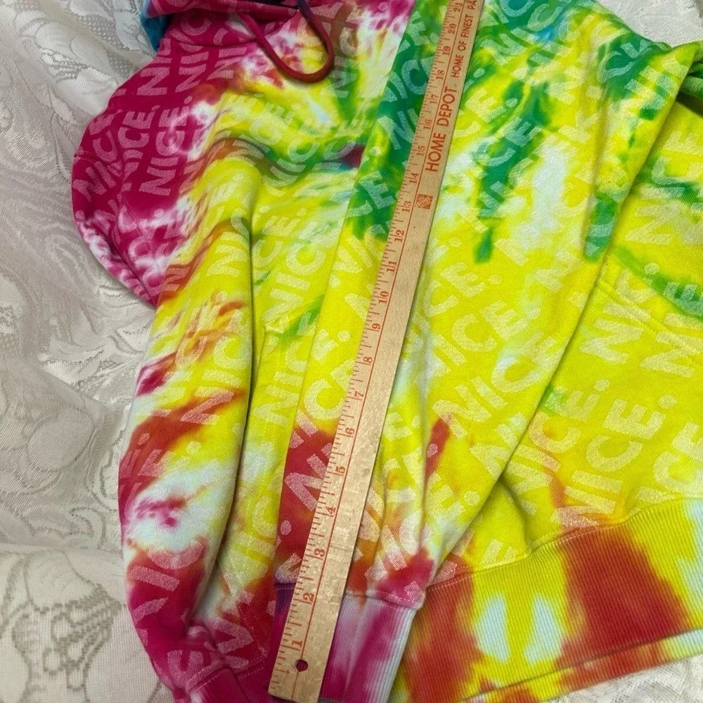 NiceKicks by Nike Tie-Dye‎ Hoodie with 'Nice' Print